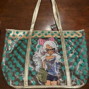 La Sorella Cute Bag with smaller makeup bag NWT